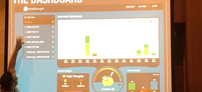 virginia stewart explaining the dropthought dashboard
